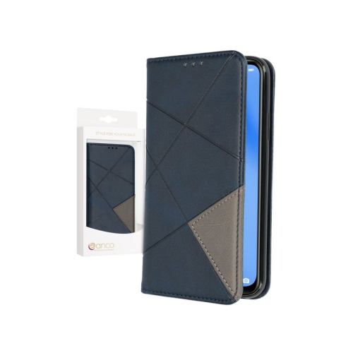 anco Bookcase Rhombus für HUAWEI P40 Lite - blue