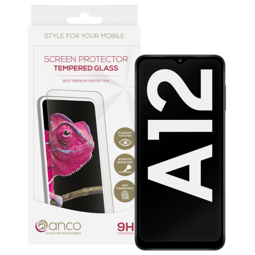anco Tempered Glass Fullscreen für A125F, A127F, M127F Samsung Galaxy A12, M12