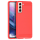 anco Carbon Fiber Case für G991B Samsung Galaxy S21 - red