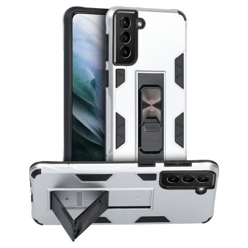 anco Soldier Armor Shockproof Case für G996B Samsung Galaxy S21+ - silver