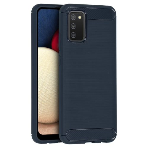 anco Carbon Fiber Case für Samsung Galaxy A02s - blue