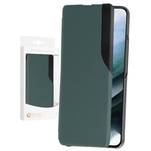 anco Bookcase SideWindow für G996B Samsung Galaxy S21+ - green