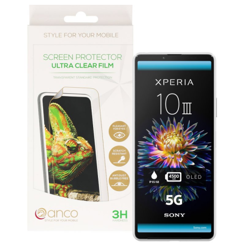 anco Displayschutzfolie für Sony Xperia 10 III - ultra clear