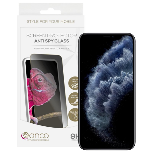anco Tempered Glass Anti-Spy für Apple iPhone X, XS, 11 Pro