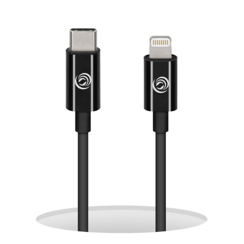 anco USB-C auf Lightning Daten- und Ladekabel 1m MFI - black