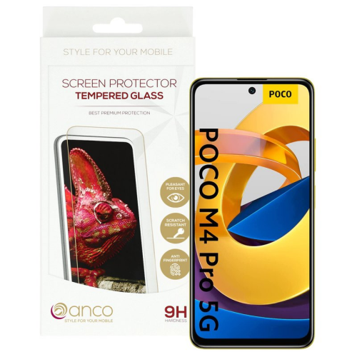 anco Tempered Glass Fullscreen für POCO M4 Pro 5G, Xiaomi Redmi Note 11S 5G