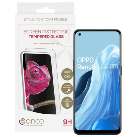anco Tempered Glass Fullscreen für OPPO Reno8 Lite 5G