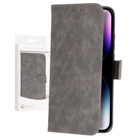 anco Bookcase Geometric für Apple iPhone 14 Pro - grey