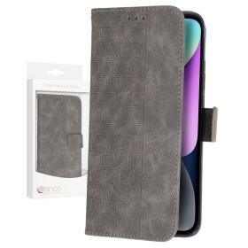anco Bookcase Geometric für Apple iPhone 14 Plus - grey