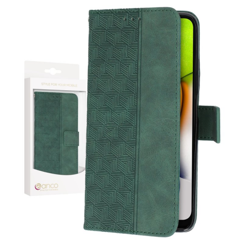 anco Bookcase Geometric für A035G Samsung Galaxy A03 - green