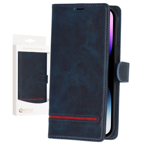 anco Bookcase Splicing für Apple iPhone 14 Pro - blue