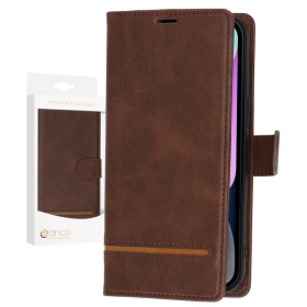 anco Bookcase Splicing für Apple iPhone 14 Plus - brown