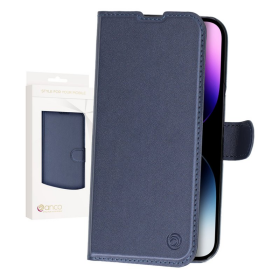 anco Basic Bookcase für Apple iPhone 14 Pro - blue