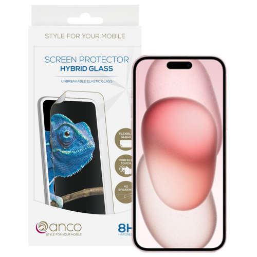 anco Hybrid Glass für Apple iPhone 15 Plus
