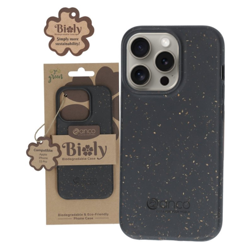 anco Bioly Case für Apple iPhone 15 Pro - black