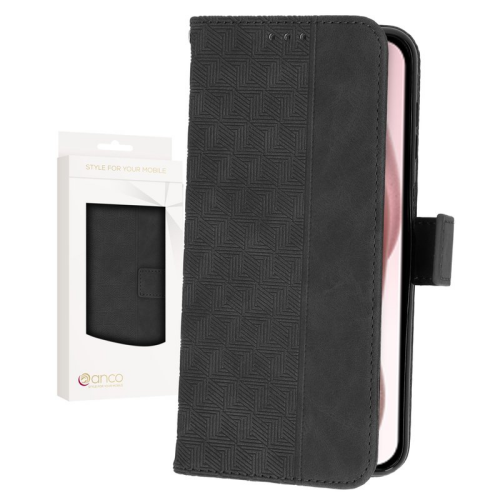 anco Bookcase Geometric für Apple iPhone 15 - black
