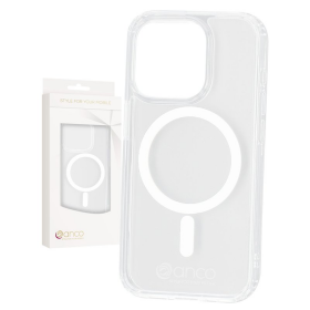 anco Magnetic Case für Apple iPhone 15 Pro - crystal
