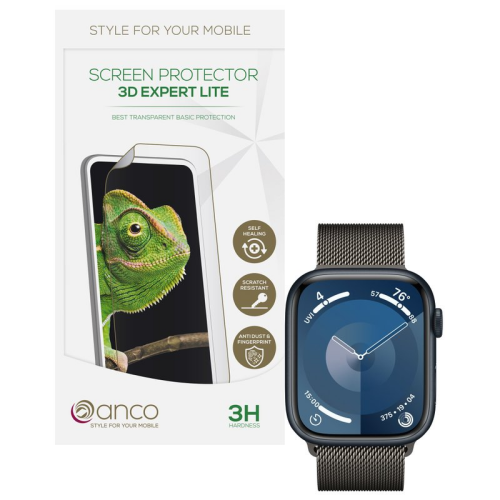 anco 3D Expert Lite Folie für Apple Watch Series 9 45mm