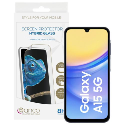 anco Hybrid Glass für A155F, A156B Samsung Galaxy A15, A15 5G
