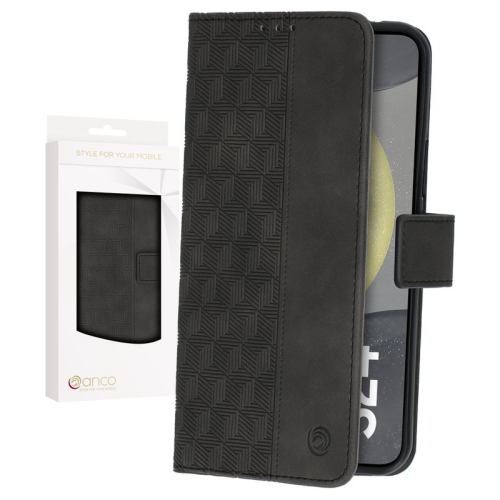 anco Bookcase Geometric für S921B Samsung Galaxy S24 - black