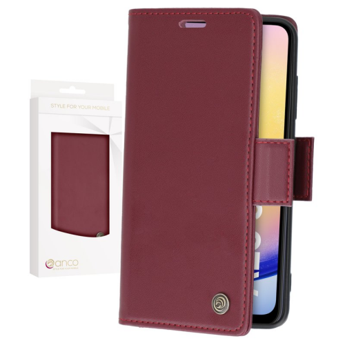 anco Bookcase Miami für Apple iPhone 15 Pro - bordeaux