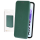 anco Bookcase Carbon Optic für A556B Samsung Galaxy A55 5G - green