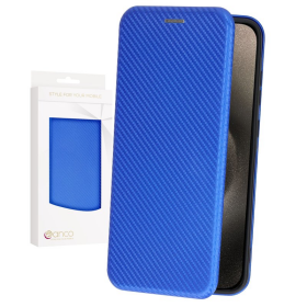 anco Bookcase Carbon Optic für Apple iPhone 15 Pro -...