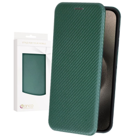 anco Bookcase Carbon Optic für Apple iPhone 15 Pro -...