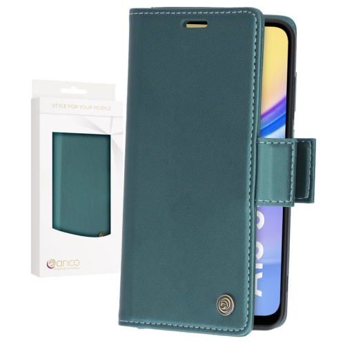 anco Bookcase Miami für A155F, A156B Samsung Galaxy A15, A15 5G - green