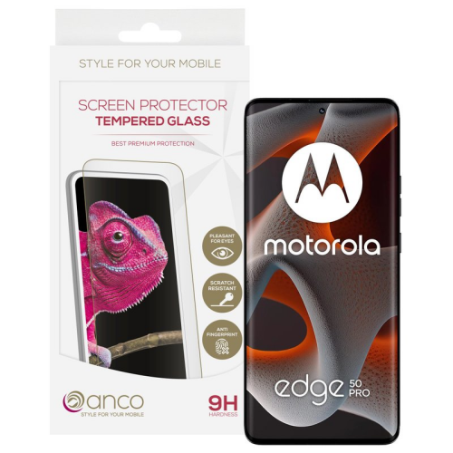 anco Tempered Glass Fullscreen für Motorola Edge 50 Pro, Edge 50 Ultra