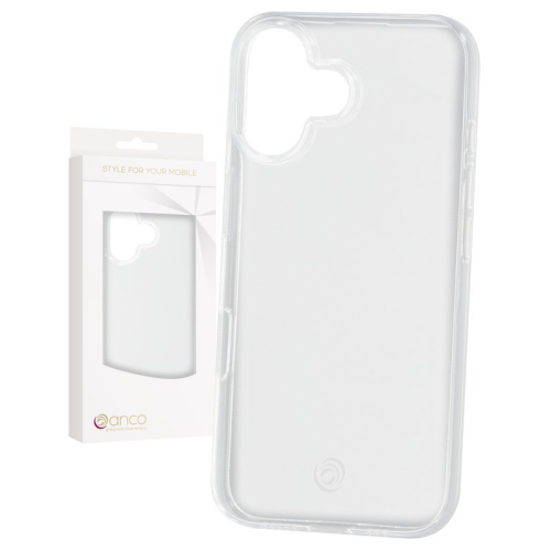 anco Super Slim Case für Apple iPhone 16 - transparent