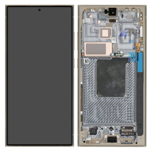 Display Modul mit Rahmen und Toucheinheit Einheit titanium yellow/gelb GH82-33396C für Samsung Galaxy S24 Ultra SM-S928B
