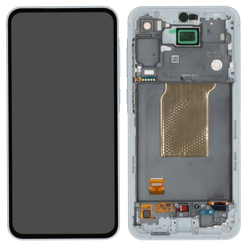 Display Modul mit Rahmen und Toucheinheit Einheit awesome iceblue GH82-34305B für Samsung Galaxy A55 5G SM-A556B