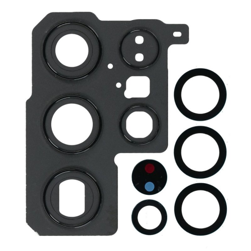 Kamera Linse Lünette black/schwarz für Samsung Galaxy S22 Ultra (SM-S908B)