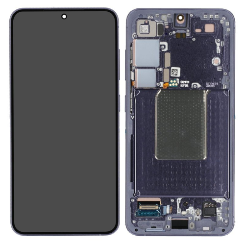 Display Modul mit Rahmen und Toucheinheit Einheit cobalt violet GH82-33287C für Samsung Galaxy S24 SM-S921B