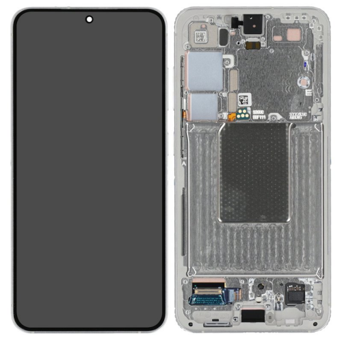 Display Modul mit Rahmen und Toucheinheit Einheit marble grey/gray/grau GH82-33287B für Samsung Galaxy S24 SM-S921B