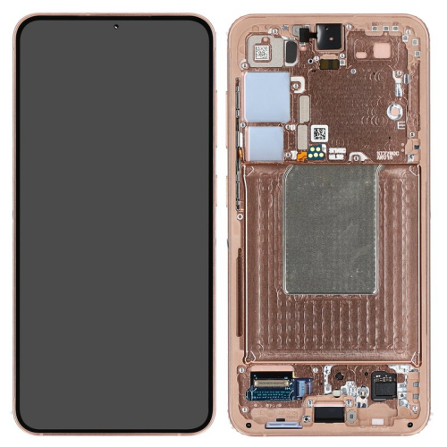 Display Modul mit Rahmen und Toucheinheit Einheit sandstone orange GH82-33287G für Samsung Galaxy S24 SM-S921B