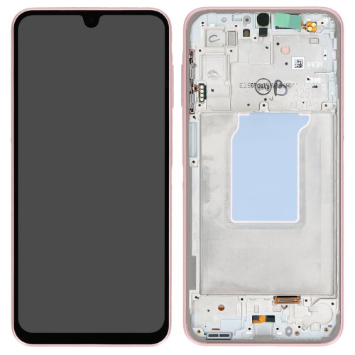 Display Modul mit Rahmen und Toucheinheit peach pink/rosa GH82-37049D für Samsung Galaxy A26 5G (SM-A266B)