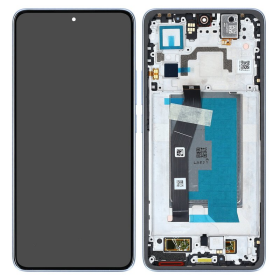 Display Modul mit Rahmen und Toucheinheit titan blue/blau...