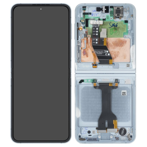 Display Modul mit Rahmen und Toucheinheit blue/blau GH82-35014C für Samsung Galaxy Z Flip6 SM-F741B