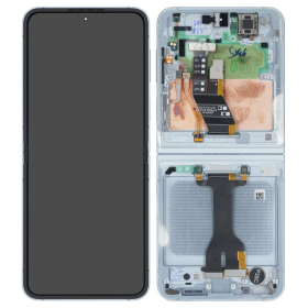 Display Modul mit Rahmen und Toucheinheit blue/blau...