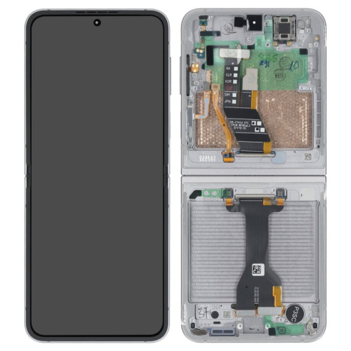 Display Modul mit Rahmen und Toucheinheit silver/silber shadow GH82-35014A für Samsung Galaxy Z Flip6 SM-F741B