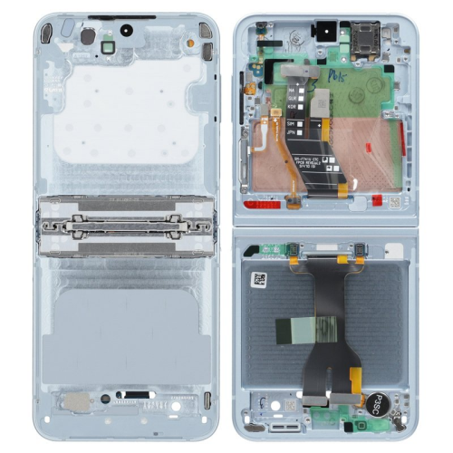 Display Modul Rahmen blue/blau GH82-35016C für Samsung Galaxy Z Flip6 SM-F741B