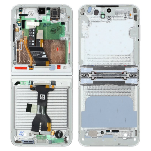 Display Modul Rahmen white/weiss GH82-35016F für Samsung Galaxy Z Flip6 SM-F741B