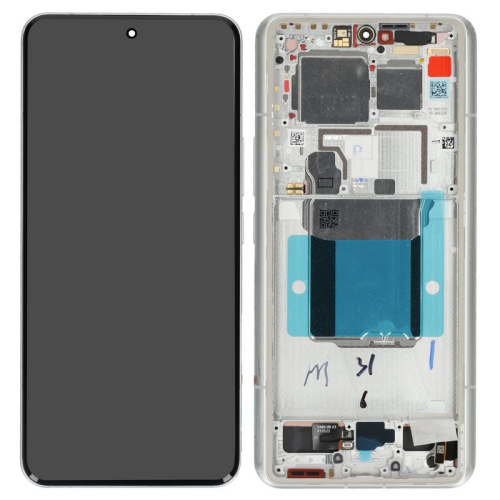 Display Modul mit Rahmen und Toucheinheit white/weiß 56000600N100 für Xiaomi 14 Ultra (24030PN60G, 24031PN0DC)