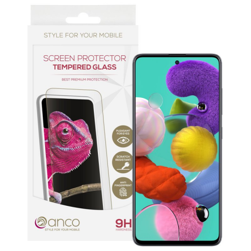 anco Tempered Glass Fullscreen für A515F Samsung Galaxy A51 - black