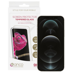 anco Tempered Glass Fullscreen für Apple iPhone 12...