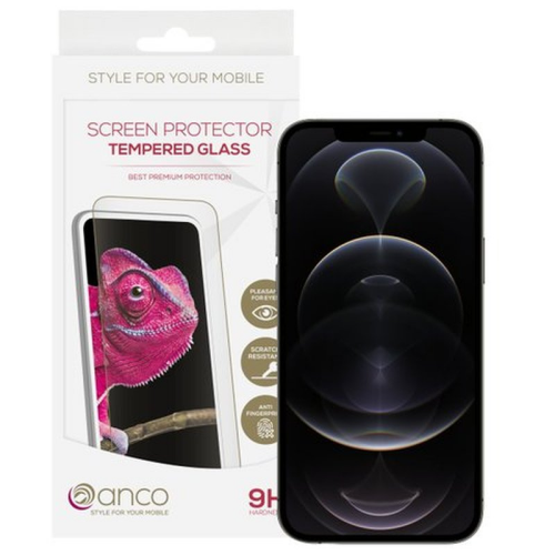 anco Tempered Glass Fullscreen für Apple iPhone 12 Pro Max - black