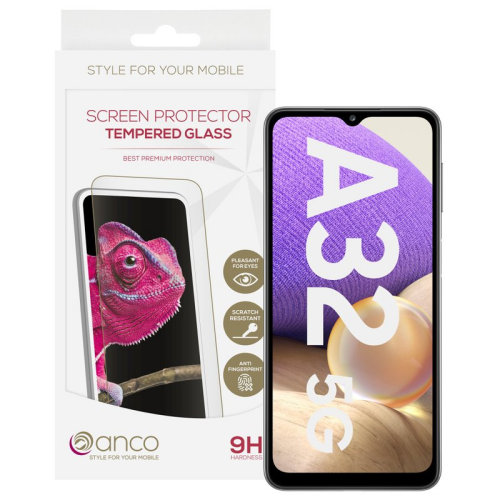 anco Tempered Glass Fullscreen für A326B, M326B Samsung Galaxy A32 5G, M32 5G - black