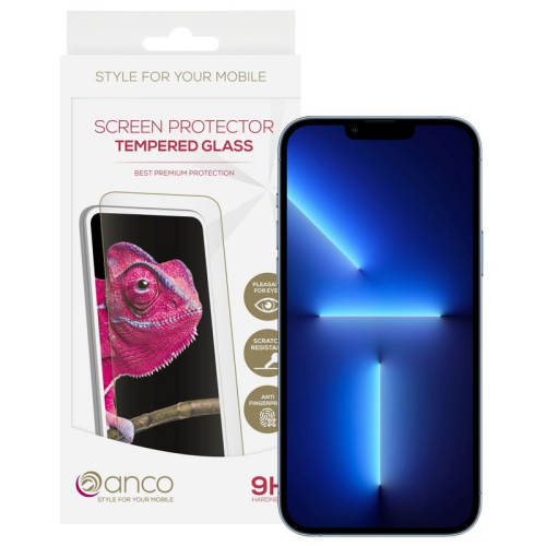 anco Tempered Glass Fullscreen für Apple iPhone 13 Pro Max - black